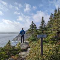 Enjoying the view at Church Cove lookout | Trevor Sauve