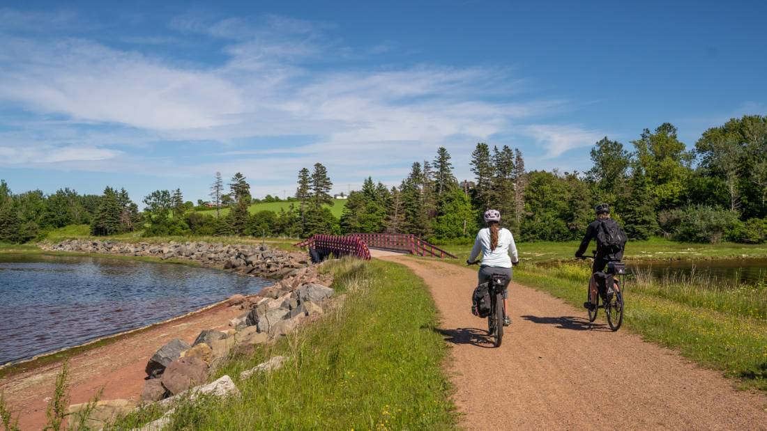 Cycle along the shore of St. Peters Bay on the Confederation Trail |  <i>Sherry Ott</i>